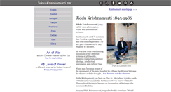 Desktop Screenshot of jiddu-krishnamurti.net