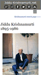 Mobile Screenshot of jiddu-krishnamurti.net